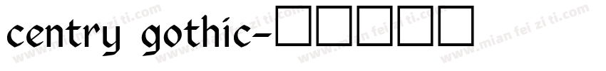 centry gothic字体转换